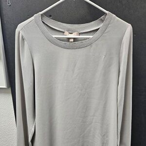 Grey long sleeve top